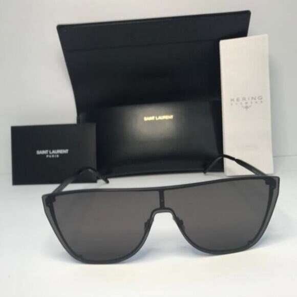 New Authentic SAINT LAURENTSL 1 Mask Sunglasses - Picture 1 of 11